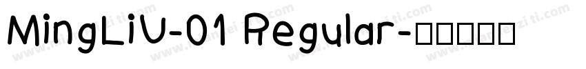 MingLiU-01 Regular字体转换